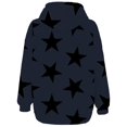 thumbnail image 4 of IMENGL Spring autumn hooded sweatshirt with zipper, Blue M, Size M-3XL, 4 of 4