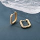thumbnail image 5 of Pendientes de tuerca de círculo cuadrado para mujer, pendientes de tuerca de Zirconia cúbica brillante de acero inoxidable, joyería de fiesta de tendencia 2022, regalo de pareja TUNC Sencillez, 5 of 5