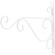 thumbnail image 1 of Macetas colgantes montadas en la pared, soporte de hierro metálico, campanillas de viento, linternas, comedero para pájaros, maceta, gancho para decoración de jardín (blanco) JFHHH pequeña, 1 of 5