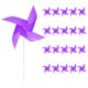 thumbnail image 1 of 50pcs 17" x 11" Molinos de Viento para el Jardín con 4 Hojas Molinillos de Viento a Prueba de Viento y Impermeables con Estacas para Decoración de Patio Color Morado, 1 of 6