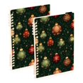 thumbnail image 5 of joogoo A5 Spiral Journal Notebook Christmas Balls College Ruled Notebooks 8.3" x 5.7" 1 PC, 5 of 8