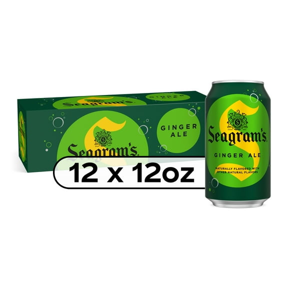 Seagrams Ginger Ale Soda Pop, 12 fl oz, 12 Pack Cans