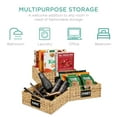 thumbnail image 6 of Best Choice Products Set of 4 13in Woven Water Hyacinth Pantry Baskets w/ Chalkboard Label, Chalk Marker - Natural, 6 of 7