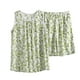 thumbnail image 1 of Conjunto de Ropa de Salón para Mujeres Estilo Impreso Cuello de Tripulación sin Mangas Y Pantalones Cortos, Conjunto de 2 Piezas para Diario, Casual Y Fiesta, 1 of 6