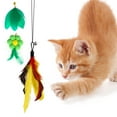 thumbnail image 4 of 1~10PCS Cat Toys Funny Good-looking And Practical Stylish Design Cute Appearance Hanging Bells For Cat Cat Teaser Stick Style A 5pcs, 4 of 6