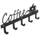 thumbnail image 1 of WORGEOUS Estante de pared para tazas de café, soporte para tazas de café montado en la pared con 4 ganchos, estante de pared para cocina, 1 of 7