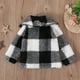 thumbnail image 3 of Gibobby Chamarra de invierno para bebé niñoNiños Pequeños Bebés Otoño Invierno Camisa Chaqueta A Cuadros Algodón Manga Larga Botón Abajo Niños Abrigo Rop(Blanco, 12-18 Meses), 3 of 5