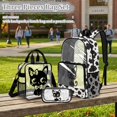 thumbnail image 2 of Kuiaobaty Cat Cow Print Clear Backpack and Pencil Case Set for Girls Clear Backpack and Lunch Bag Set See Through PVC Bookbag with Pencil Case for School, 2 of 5