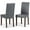 Stone Gray, variant on Pemberley Row Faux Leather Stone Gray Dining Chair Rectangular 39.4" x 18.2" x 18.5" Unassembled