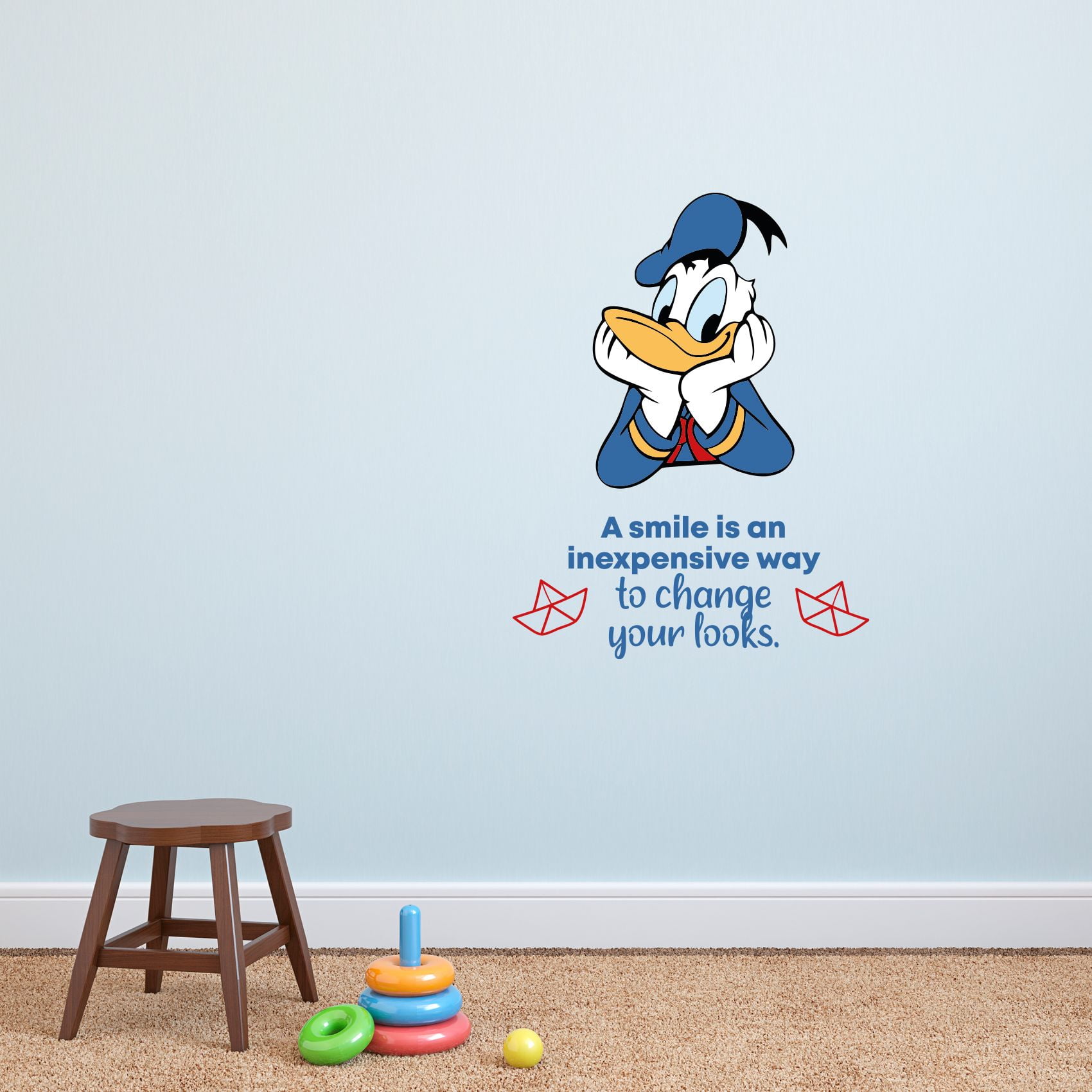 Smile Donald Duck Disney Life Quote Cartoon Quotes Decors Wall Sticker Art Design Decal For Girls Boys Kids Room Bedroom Nursery Kindergarten Home Decor Stickers Wall Art Vinyl Decoration x12 Inch Smile Donald Duck Disney Life Quote Cartoon Quotes Decors Wall Sticker Art Design Decal For Girls Boys Kids Room Bedroom Nursery Kindergarten Home Decor Stickers Wall Art Vinyl Decoration x12 Inch