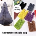 thumbnail image 4 of Visland Sac de Rangement Rétractable Résistant aux Déchirures Haute Résistance Résistant à l'Usure Sac Extensible Capacité de Charge Élevée jusqu'à 7KG Collations Fruits Mini Sac d'Épicerie Rétractable, 4 of 8
