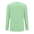 thumbnail image 4 of Womens Long Sleeve Shirts Tops Casual Striped Long Sleeve Tops Crew Neck Knit Ribbed Basic T Shirts Shirts Blouses for Women Dressy Casual, 4 of 6