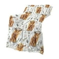 thumbnail image 2 of Cows Floral Print Cozy Throw Blanket Soft Fleece for Sofa Bed and Outdoor Picnic Farmhouse Home Decor Gift(2#L), 2 of 6