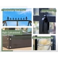 thumbnail image 3 of Jocisland 14x9.5x9 ft Steel Polycarbonate Greenhouse - 6 ft Wall Height Ventilation and Rain Gutter for Garden, Black, 3 of 8
