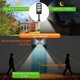 thumbnail image 3 of CHAO Paquete de 2 luces solares para exteriores, 213 luces LED de seguridad para exteriores con sensor de movimiento, impermeables, luces solares ajustables de 180° para pared exterior, jardín, calle,, 3 of 5