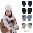 thumbnail image 5 of USB Heated Gloves Plush Fingerless Gloves for Women Men Rechargeable Electric Touchscreen Gloves Heating Mittens for Winter Cold Weather Outdoor Working Hiking Cycling, 1Pc(Black1,7.8x4.3"), 5 of 7