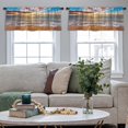 thumbnail image 5 of LALILO Kitchen Curtain Valance Road Great Mountain Mountain Rod Pocket Window Curtain 52"x 18" Set of 2, 5 of 7