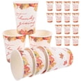 thumbnail image 1 of 20 vasos de papel para Acción de Gracias, ideales para agua, helado o como recipiente para helado., 1 of 8