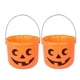 thumbnail image 1 of 2Pcs Halloween Pumpkin Jack-O-Lantern Portable LED Light Bucket for Indoor Outdoor Halloween Party Size, 1 of 4