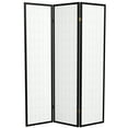 thumbnail image 7 of Red Lantern 6 ft. Tall Window Pane Shoji Screen - Black - 3 Panels, 7 of 7