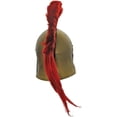 thumbnail image 4 of SZCO Roman Centurion Helmet 18 Gauge Carbon Steel Full Size With Stand Red Mohawk Decorative Gladiator Helmet Cosplay Collectible, 4 of 4