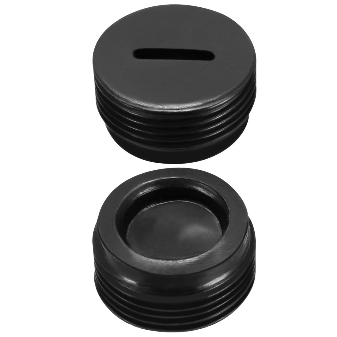 Carbon Brush Holder Caps 16mm O.D. 9mm I.D. 8mm Brush Cover Black 2pcs