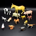 thumbnail image 1 of Gwong Juguete 14 unids PVC Realista Granja Animal Modelo Caballo Cerdo Cerdo Pato Ganso Figura Juguete Gwong 30005225, 1 of 7
