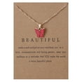 thumbnail image 1 of WREESH Sweet Butterfly Necklace Acrylic Color Clavicle Chain Necklace, 1 of 1