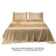 thumbnail image 3 of Juego de sábanas tamaño matrimonial | Satén mate suave con tacto de seda | Juego de sábanas de microfibra de poliéster de 3 piezas con 2 fundas de almohada | Azul, negro, rojo, verde, beige, gris,, 3 of 6