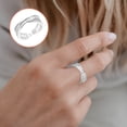 thumbnail image 1 of OUNONA Anillo Ajustable Plateado Con Abierto Y Geométricos Para Mujer Y Cómodo, 1 of 8