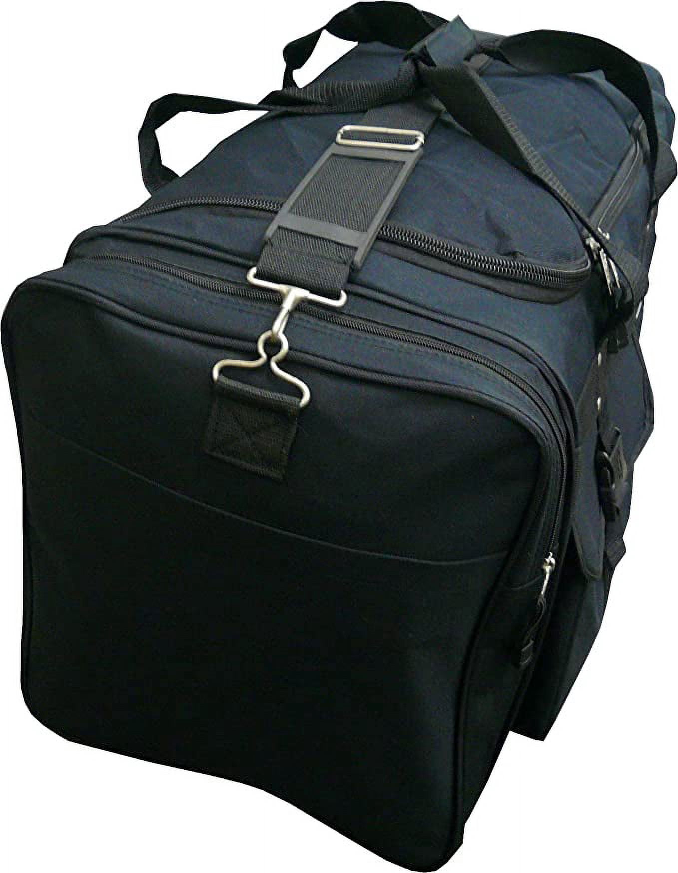 Track USA by Triple Gear Heavy Duty 19" Sport and Travel Duffle Bag (Black)