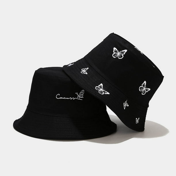Caps Clearance Adult Trendy Printing Sunshade Hat Fisherman'S Hat Basin Hat  Outdoor Bucket Hat Black 56-58Cm