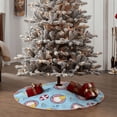 thumbnail image 5 of Daiia Gnome Pool Party Drawing Merry Christmas Tree Skirt , Xmas Large Lace-up Tree Skirt, Santa Snowflakes Rustic Home Decorations New Year Party Farmhouse Decor-30", 5 of 7
