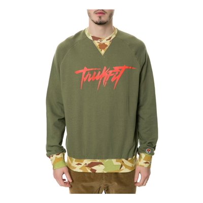 TrukFit Men's Contrast Rib Crewneck Sweatshirt Lebanon Ubuy