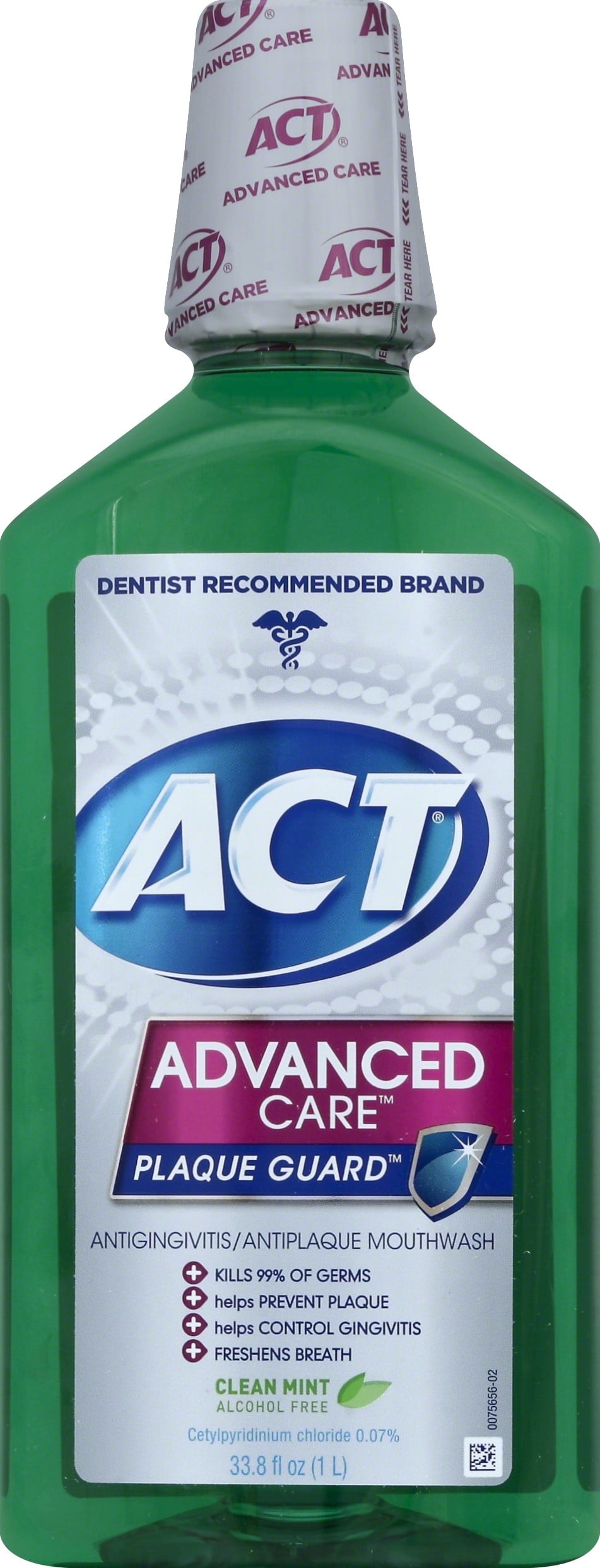 ACT Advanced Care Plaque Guard Antigingivitis/Antiplaque Mouthwash