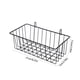 thumbnail image 3 of Estante de pared de hierro con cesta colgante pequeña | Estante de almacenamiento de vidrio para organizar la cocina y el baño | Estante de pared de 23 x 7,5 x 7 cm para especias y artículos de, 3 of 6