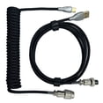 thumbnail image 2 of Coiled Keyboard Cable, Professional Gaming Keyboard Cable with 2 Stage Design, Double Layer Knitted Mesh, Sturdy Connector, Easy to Store, Self Locking, 2 of 8