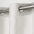 thumbnail image 3 of Exclusive Home Chateau Striped Faux Silk 54 x 96" Paire de Rideaux de Fenêtre, Gris, 3 of 6