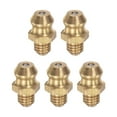 thumbnail image 1 of Unique Bargains Laiton Droite Hydraulique Raccord à Graisse Accessoires M5 x 0.8mm Filetage 5 Pack, 1 of 5