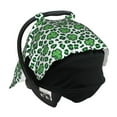 thumbnail image 7 of Car Seat Cover Baby - Leopard print St. Patrick's Day Breathable Infant Car Seat Cover for Baby Carseat, Lightweight Comfort Baby Essentials Must Haves Newborn Stuff for Girl Boy, 7 of 7
