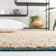 thumbnail image 4 of SAFAVIEH Natural Fiber Jack Striped Area Rug, Teal/Natural, 10' x 14', 4 of 11