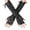 Black, variant on GPOECD Fingerless Gloves Elbow Length Lace Arm Warmers Gothic Witch Accessory For Halloween Party White,One Size