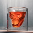 thumbnail image 1 of Taza De Almacenamiento Tmvgtek Taza De Cerveza De Vaso De Vidrio Transparente De Doble Capa De Calavera Para Cerveza De Bar En Casa (25Ml) Likrtyny Libre de BPA, 1 of 3