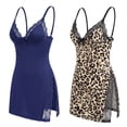 thumbnail image 6 of LWP 2 Pack Women's Lingerie Sexy Nightwear Spaghetti Strap Nightgown Babydoll Chemise, 6 of 6