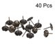 thumbnail image 2 of Clavos de Tapicería Uxcell 16mm Diámetro de Cabeza 20mm Longitud Clavos de Empuje de Pulgar Tono Bronce, Paquete de 40, 2 of 4