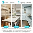 thumbnail image 6 of Luxrite 4 inch Square LED Flush Mount Ceiling Light Fixture 10W 3 Color Selectable 600 Lumens Dimmable Damp Rated ETL Listed 2-Pack, 6 of 7