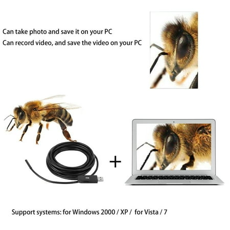 usb inspection camera 5M 5.5mm Lens USB Inspection Mini Camera Snake Tube IP67 Waterproof Endoscope