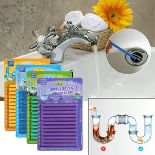 12pcs Drain Cleaning sticks Clog Remover Pipe Deodorant Kitchen Cleaner Tool  ♢