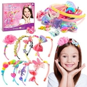 DIY Headbands Making Kit for Girls, Hair Accessories Set for Girls 4-7, Arts and Crafts for Kids Gifts for 4 5 6 7 8 Year Old Girls, Birthday Gifts