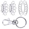 thumbnail image 2 of 25 Pieces Key Rings Key Chain  DIY Accessory Strong Blank Circle Practical Corrosion Resistance Birthday Gifts for Home Car silver, 2 of 8